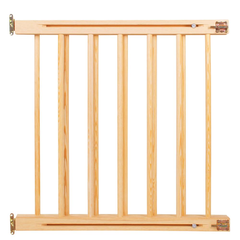 Poarta de siguranta Safety Gate pentru scari, ajustabila 72-122 cm, din lemn, maro [11]