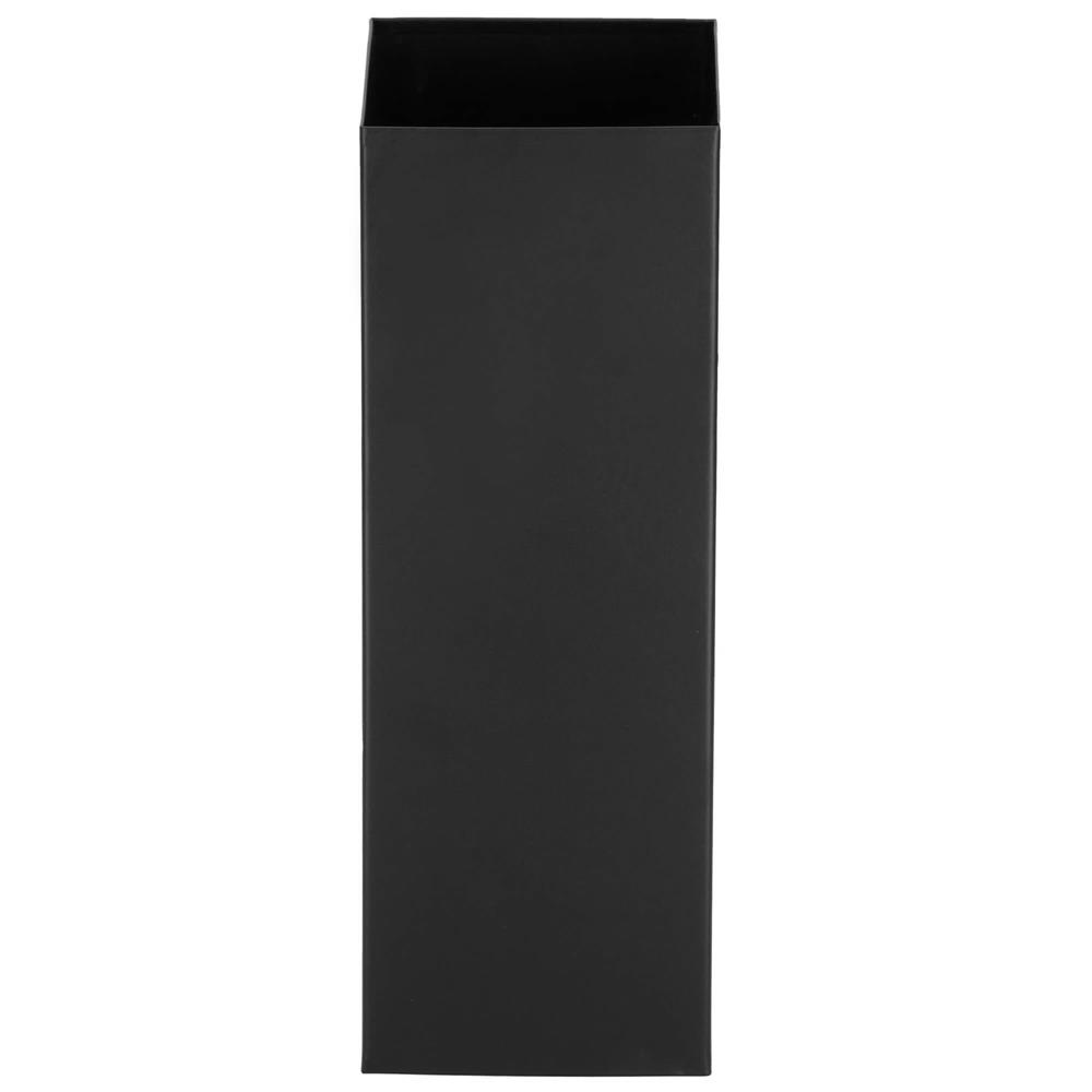 Perie WC cu rezervor detasabil si capac, din metal si bambus, 40 cm, negru [8]
