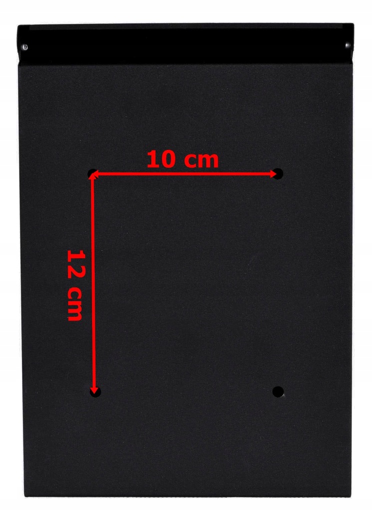 Cutie postala de exterior, pentru gard sau perete, din otel zincat, cu incuietoare, 26x6x19cm, gri inchis [9]