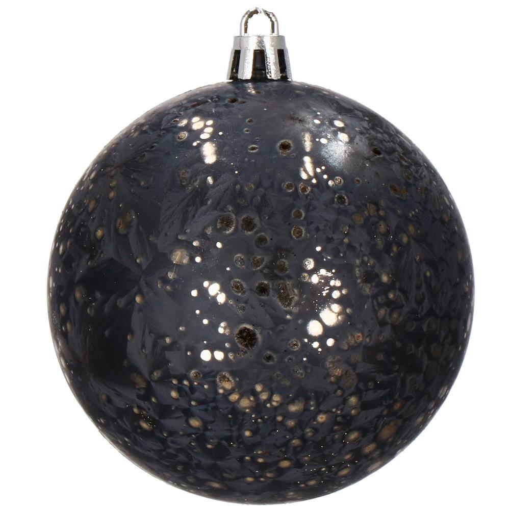 Set globuri de Craciun, 16 bucati, 8cm, 6 modele, negru auriu [8]