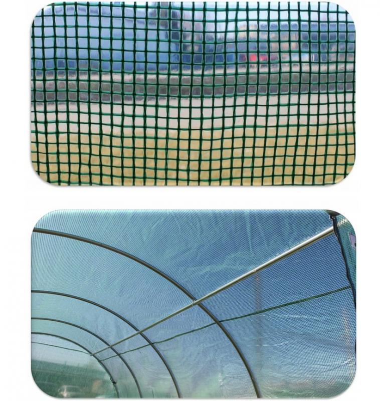 Sera de gradina, tip tunel cu cadru metalic, 250x400x200cm, alba, 10mp [8]