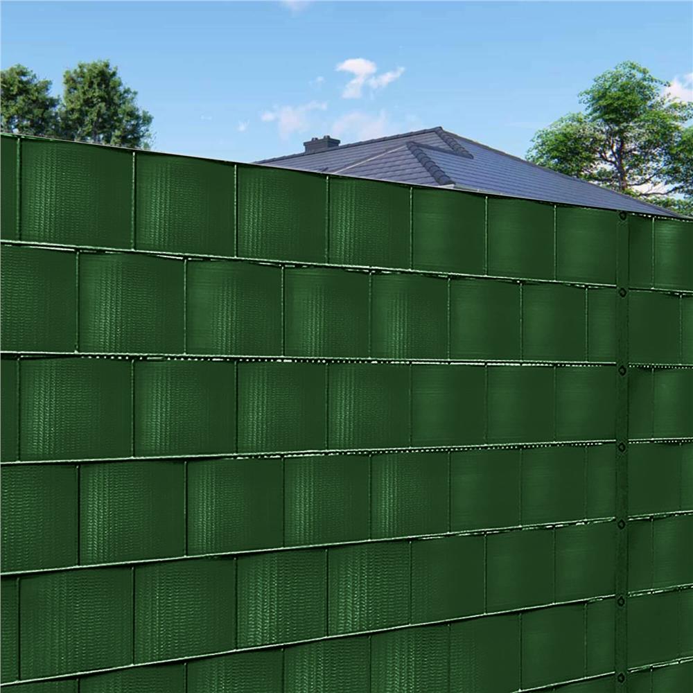 GARDURI SI ACCESORII - Panou de gard pentru intimitate in gradina, PVC, 35 x 0.19 m, verde