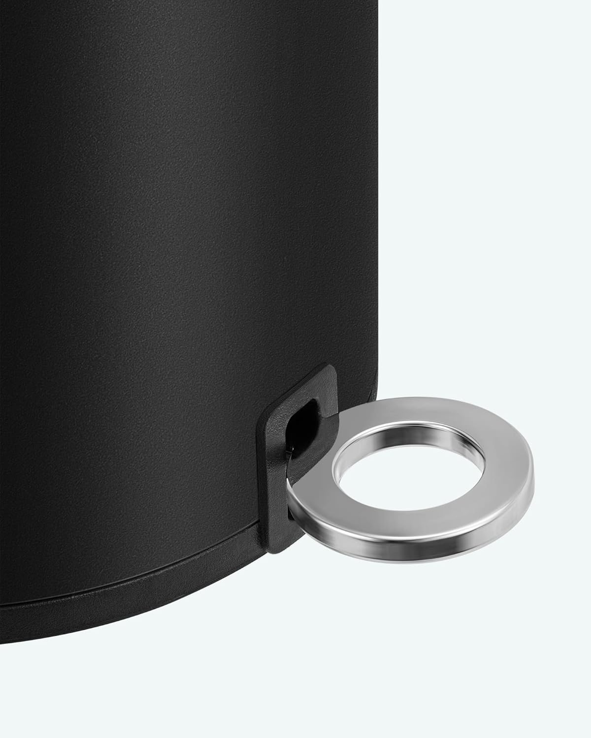 SONGMICS Cos de gunoi pentru baie, cu pedala si soft-close, 3 litri, negru [8]