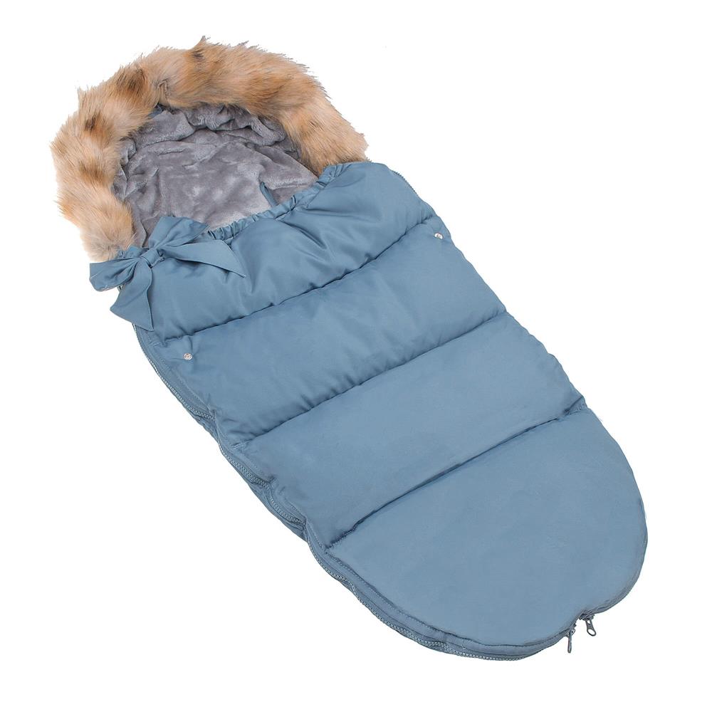 Sac iarna de bebelusi pentru carucior, marime universala, 90x45cm, albastru [5]