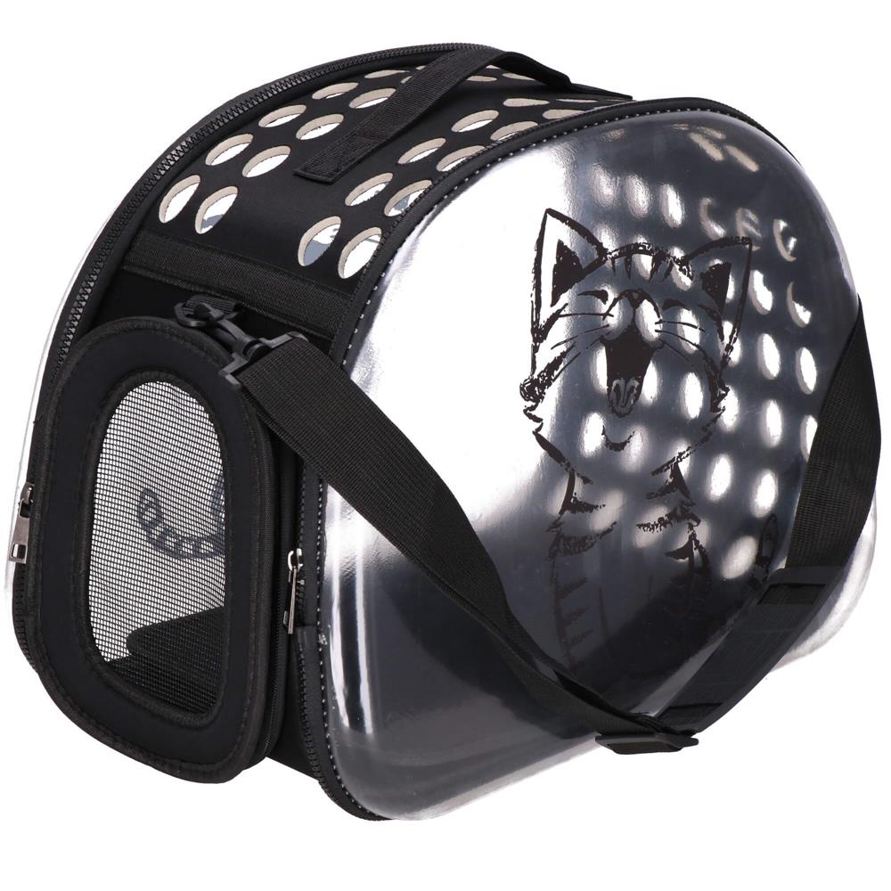 Geanta pentru transport animale de companie pisica sau catel, M, 42x26x32 cm, transparent [16]