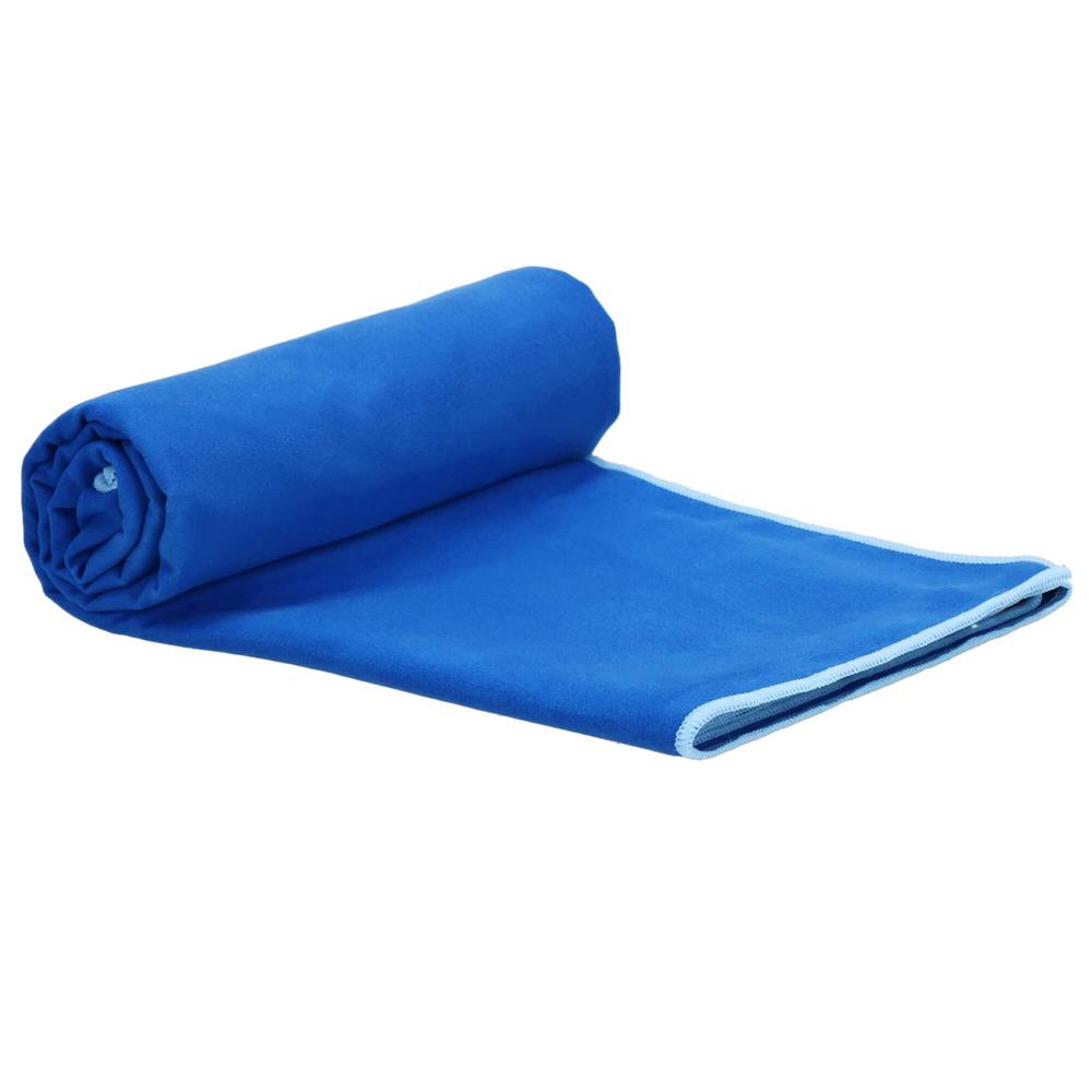 Prosop de plaja cu uscare de rapida, husa de transport, 75x150cm, albastru [9]