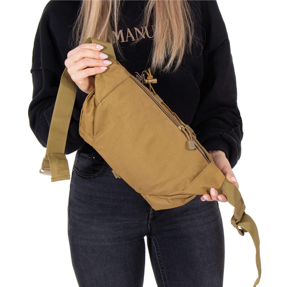 Borseta incapatoare pentru umar sau brau, impermeabila, unisex, 37x19cm, verde [8]