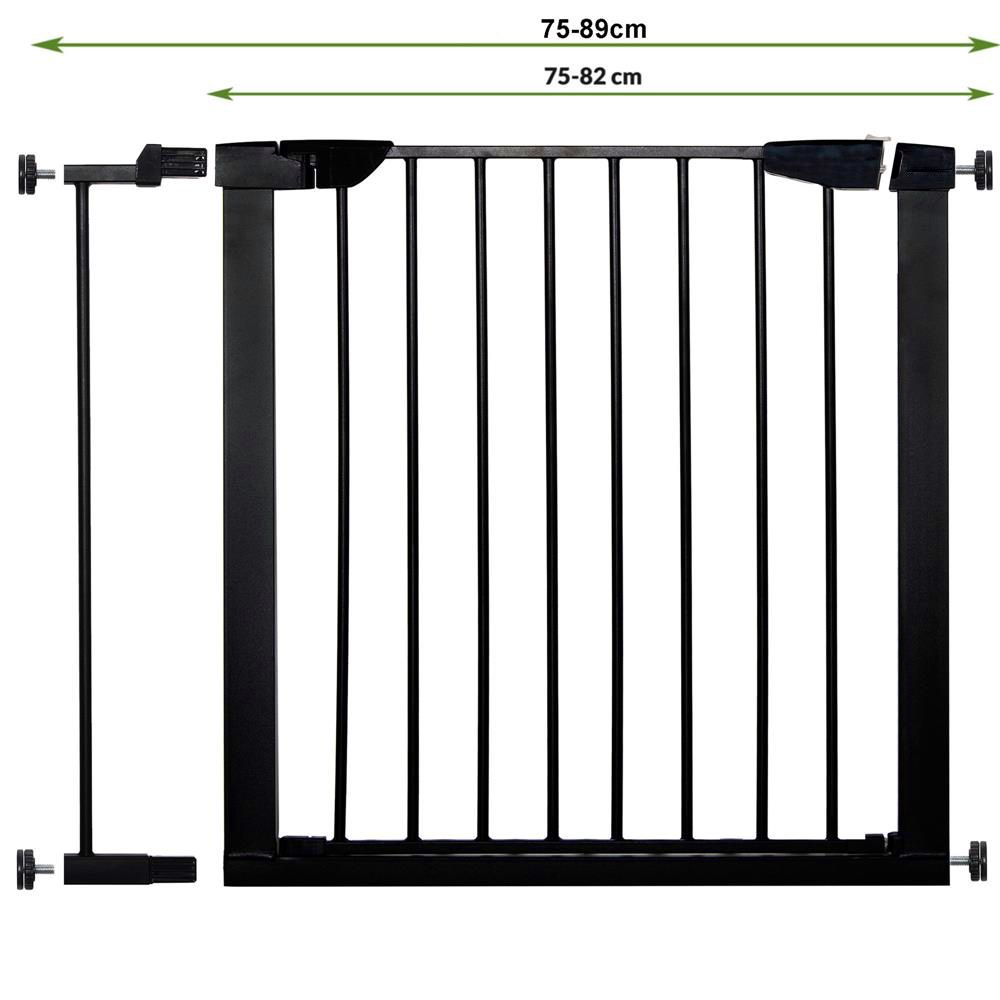 Poarta de siguranta Safety Gate pentru scari, ajustabila 83-89 cm, din otel, neagra [8]