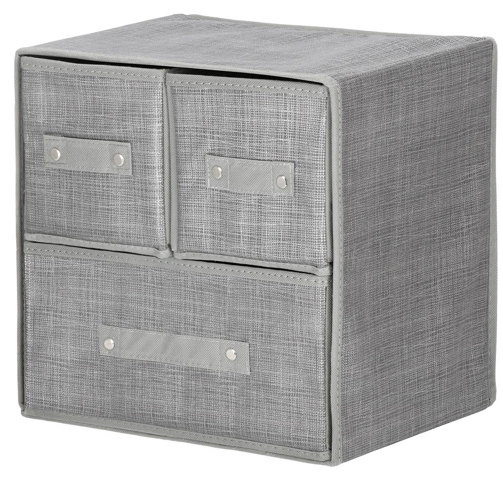 Organizator dulap tip lada cu 3 sertare, Sersimo, gri [9]