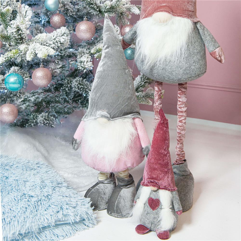 Set globuri de Craciun, 30 bucati, 3 modele, 3cm, roz [9]