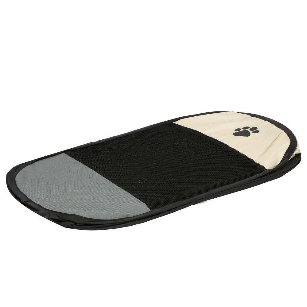 Tarc pliabil pentru animale de companie, diametru 91cm, gri crem [9]