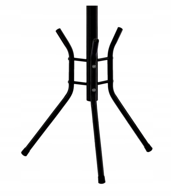 Cuier hol metalic 178 cm, 12 carlige, design minimalist, negru [6]