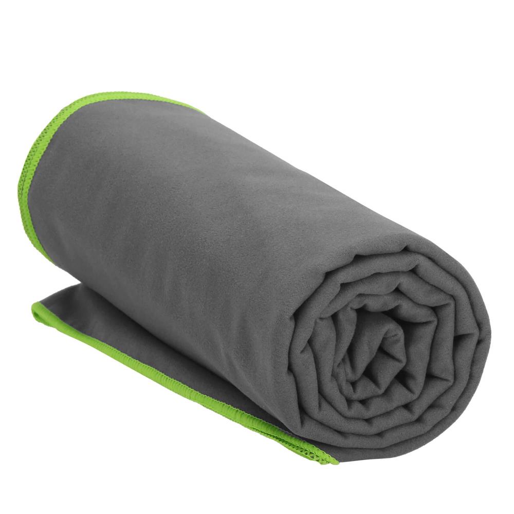 Prosop de plaja cu uscare de rapida, husa de transport, 90x180cm, gri [8]
