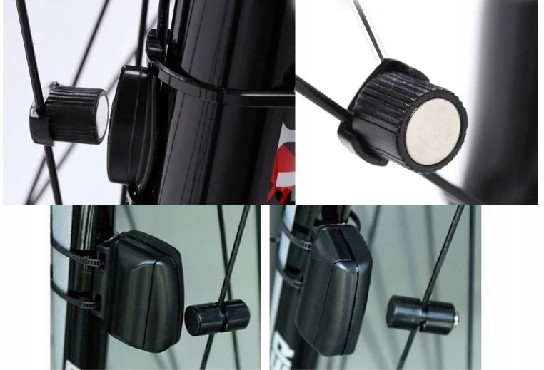 Ciclocomputer vitezometru wireless pentru bicicleta, 14 functii, negru [8]