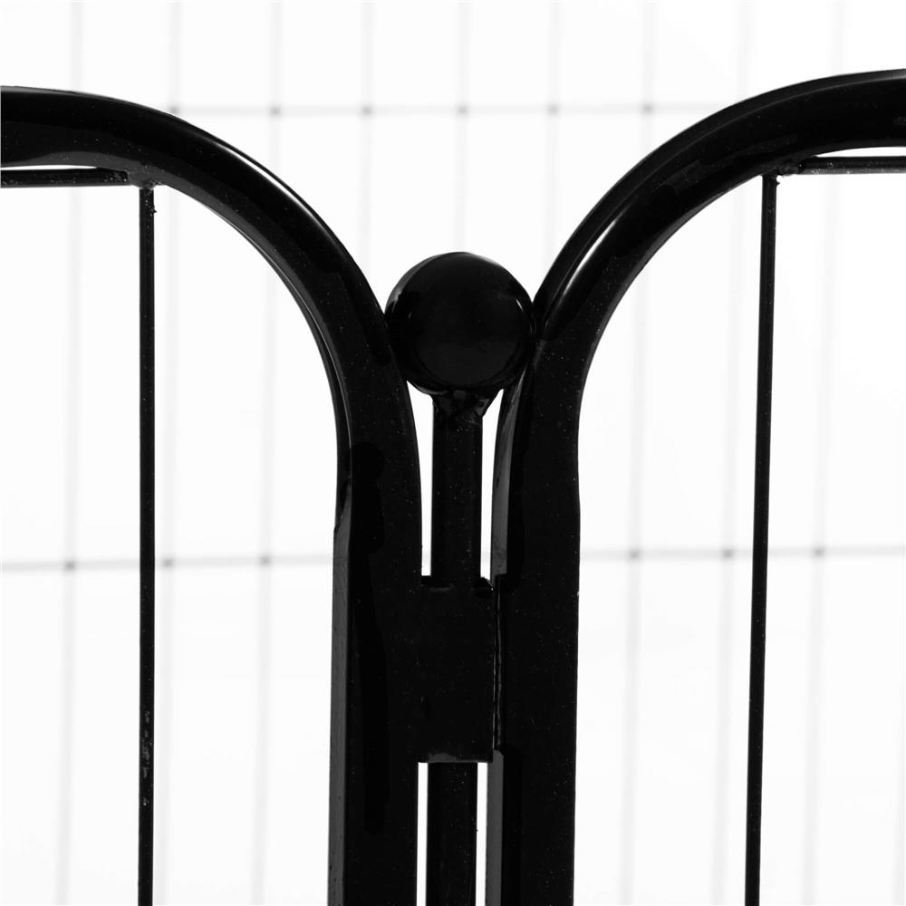 Tarc pentru animale de companie, din fier, forma configurabila, cu usa de acces, 4XL, 184x100x93cm, negru [10]