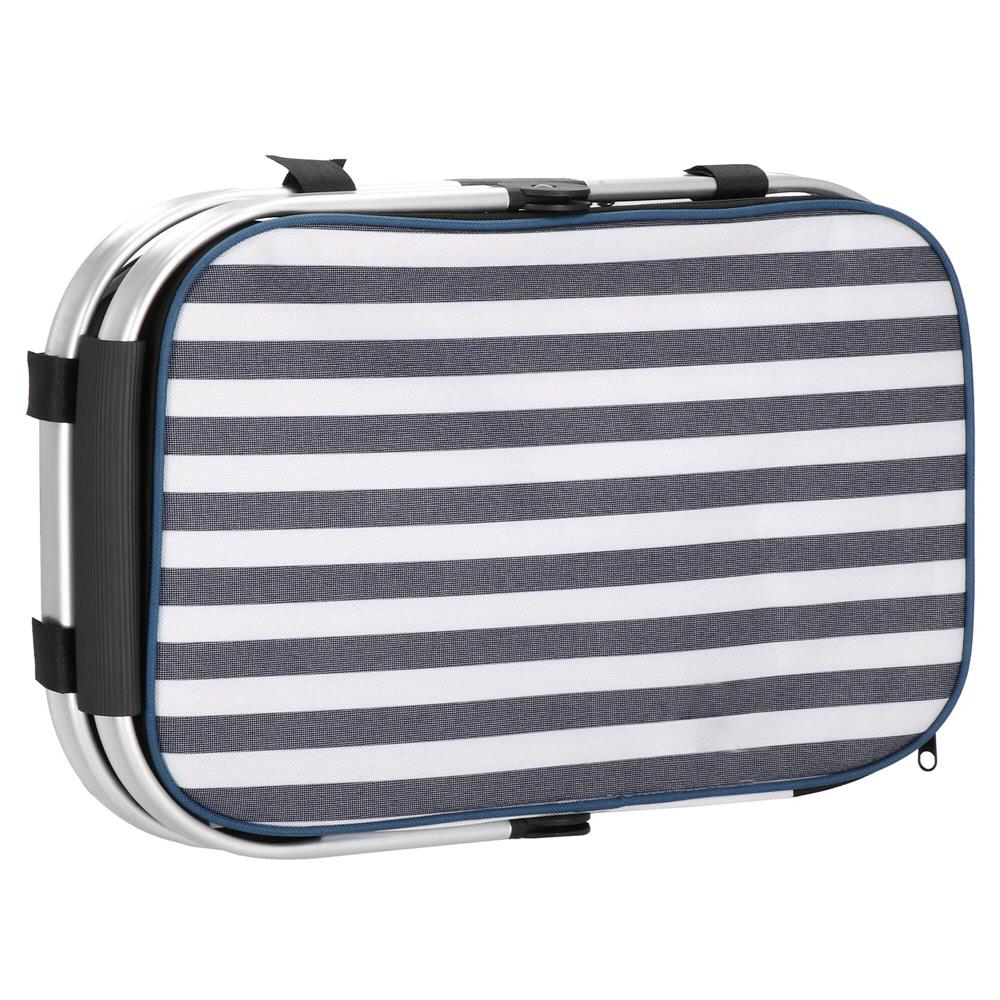 Geanta pentru picnic sau plaja, termoizolanta, 28 litri, alb albastru [9]