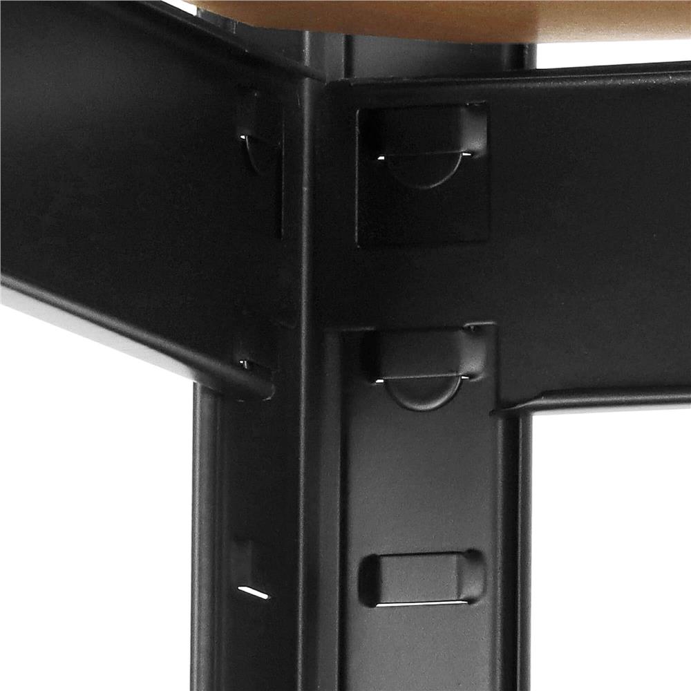 Raft cadru metalic modular pentru depozitare, 5 polite, 180x90x40cm, sarcina 825kg [9]