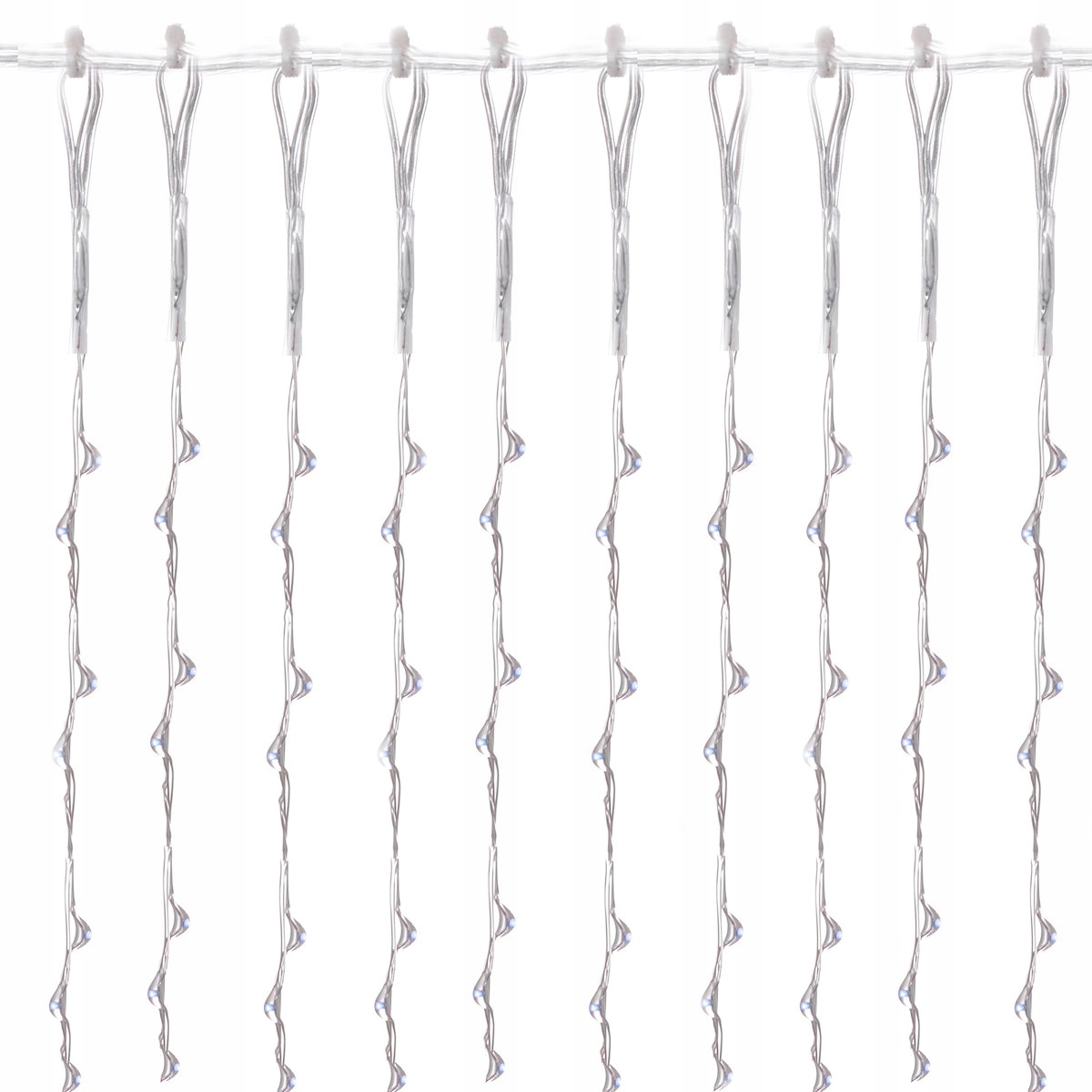 Ghirlanda luminoasa tip perdea 400 LED-uri, 3m, pentru interior/exterior, iluminare alba [8]