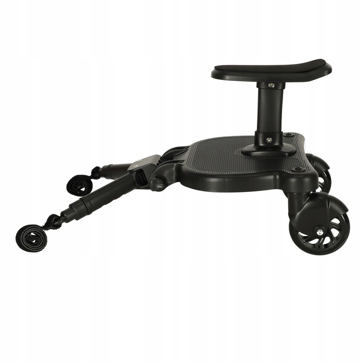 Platforma pentru carucior 55x33x36 cm, cu sezut pentru al doilea copil, montaj rapid, compatibilitate universala, neagra [9]