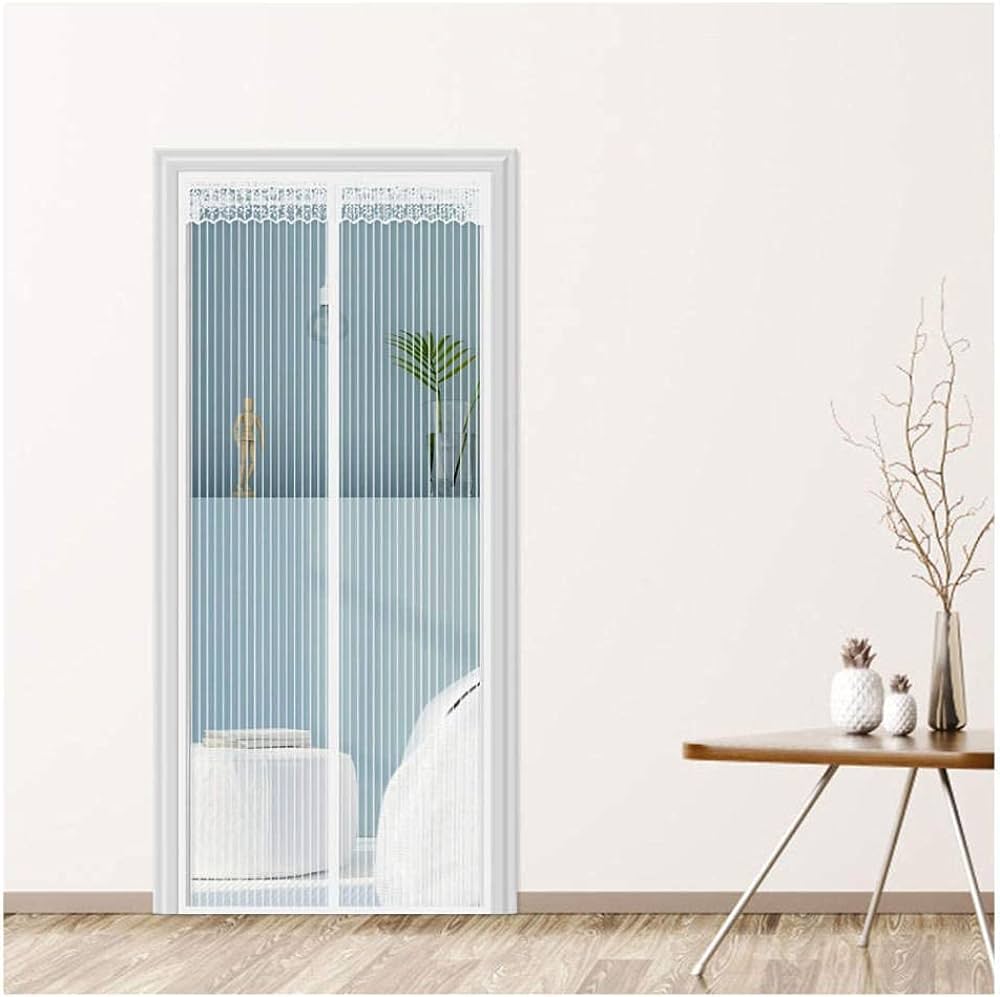 Plasa anti-insecte, cu inchidere magnetica, latime 80-100cm, inaltime 210-220cm, alb [8]