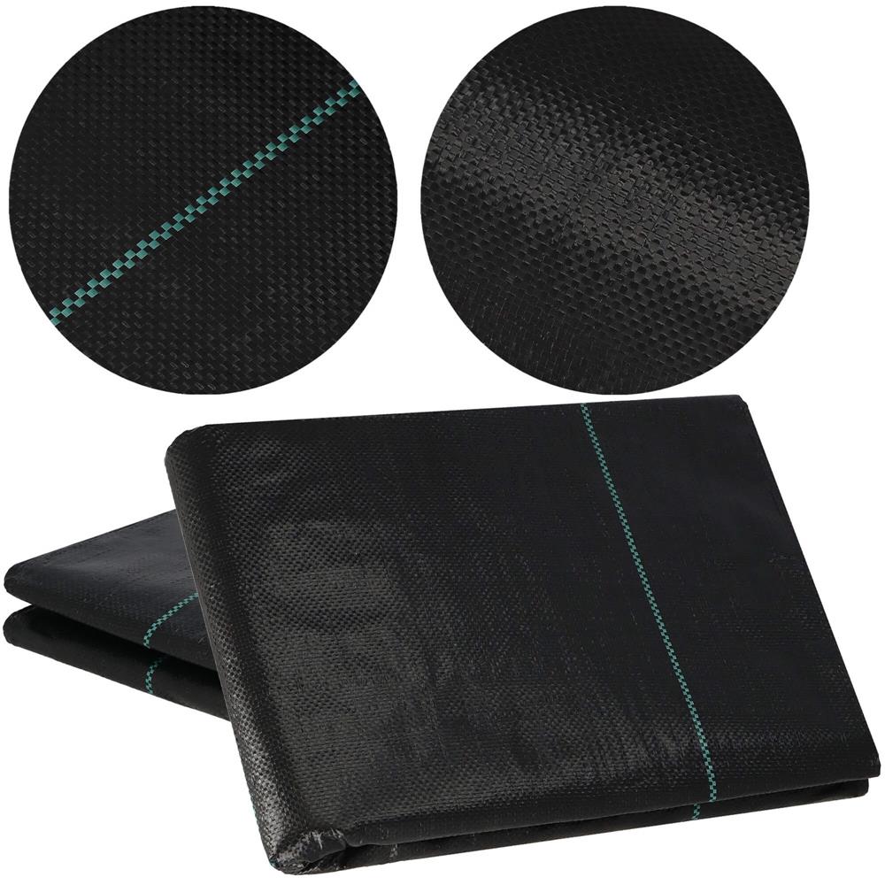 Folie agrotextil, mulcire, antiburuieni, filtru UV, 10 x 3.2metri, 90g/m2, negru [2]