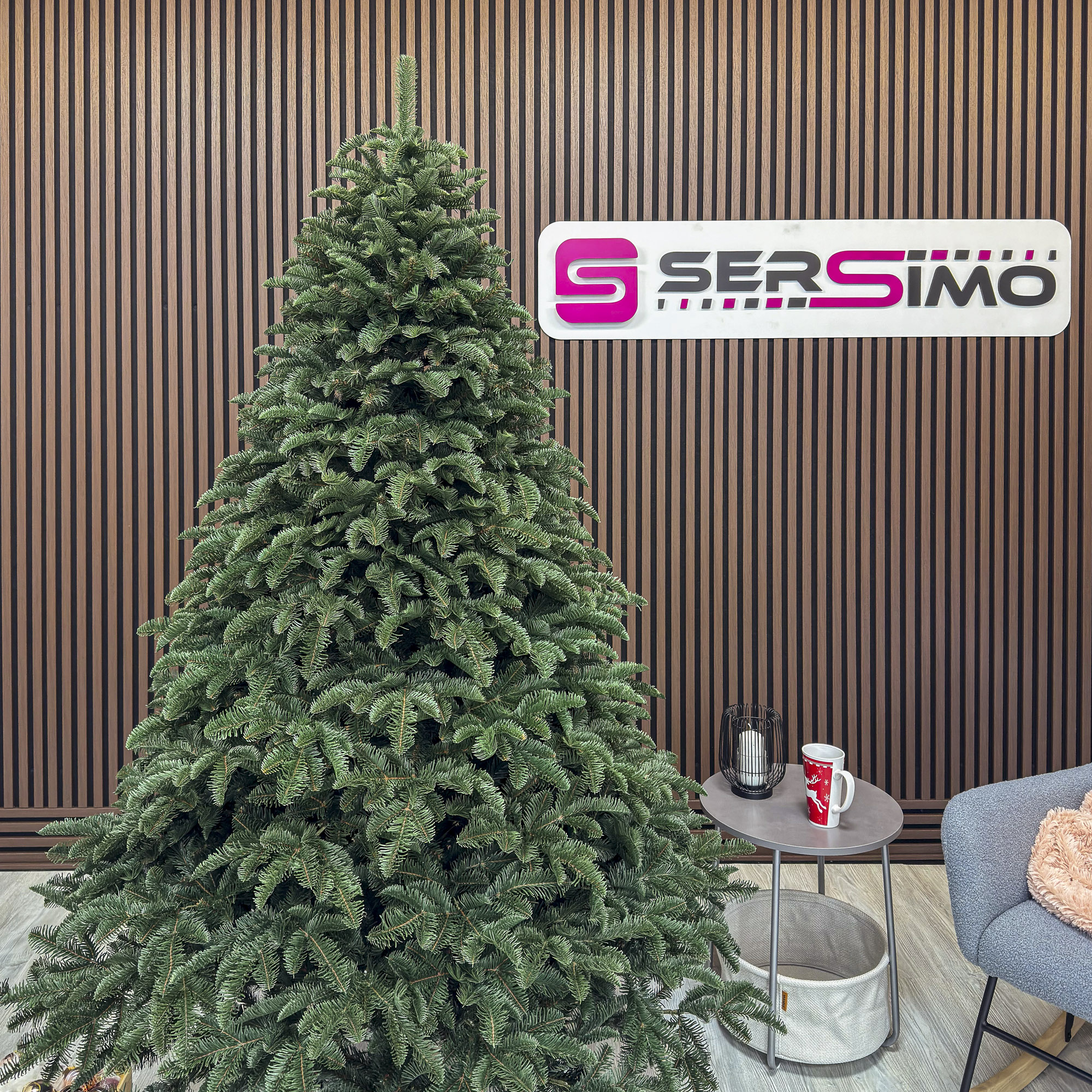 Brad artificial Christmas Deluxe by Sersimo, Alaska, verde, mix 2D+3D, 210 cm [11]