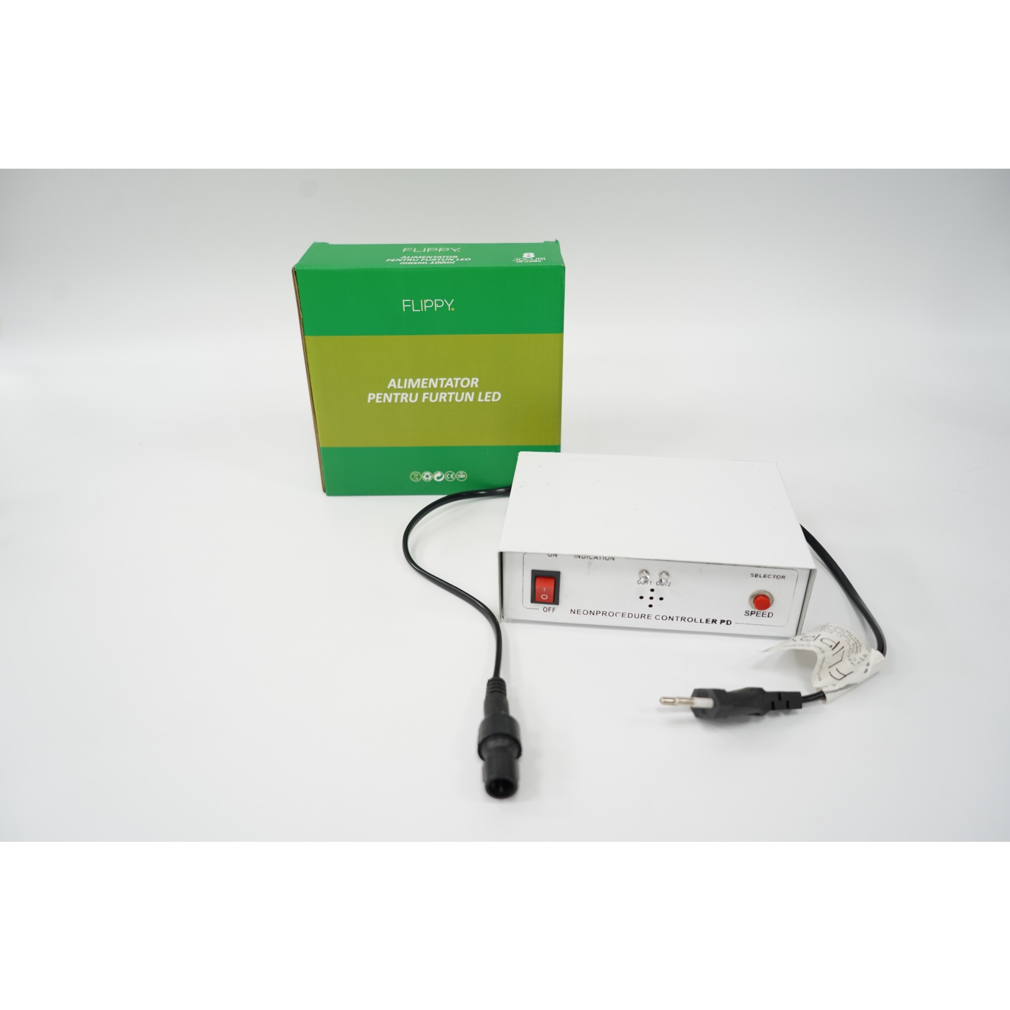 Alimentator pentru futun luminos, rezista pana la 100m, , 8 jocuri de lumini, negru [2]