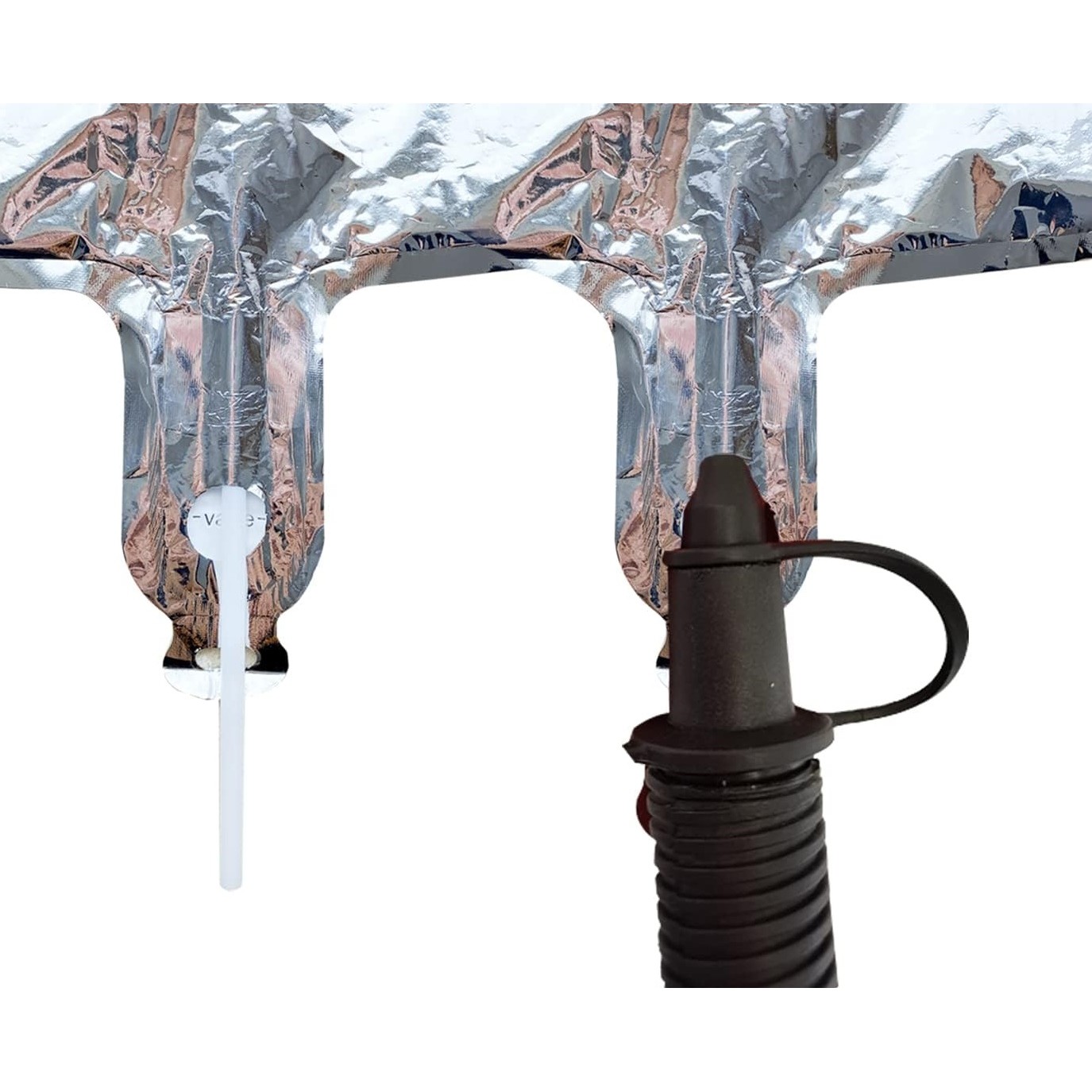 Balon din Folie , Cifra 3, 81 cm, Pentru Aer sau Heliu, Bulk, Argintiu [8]