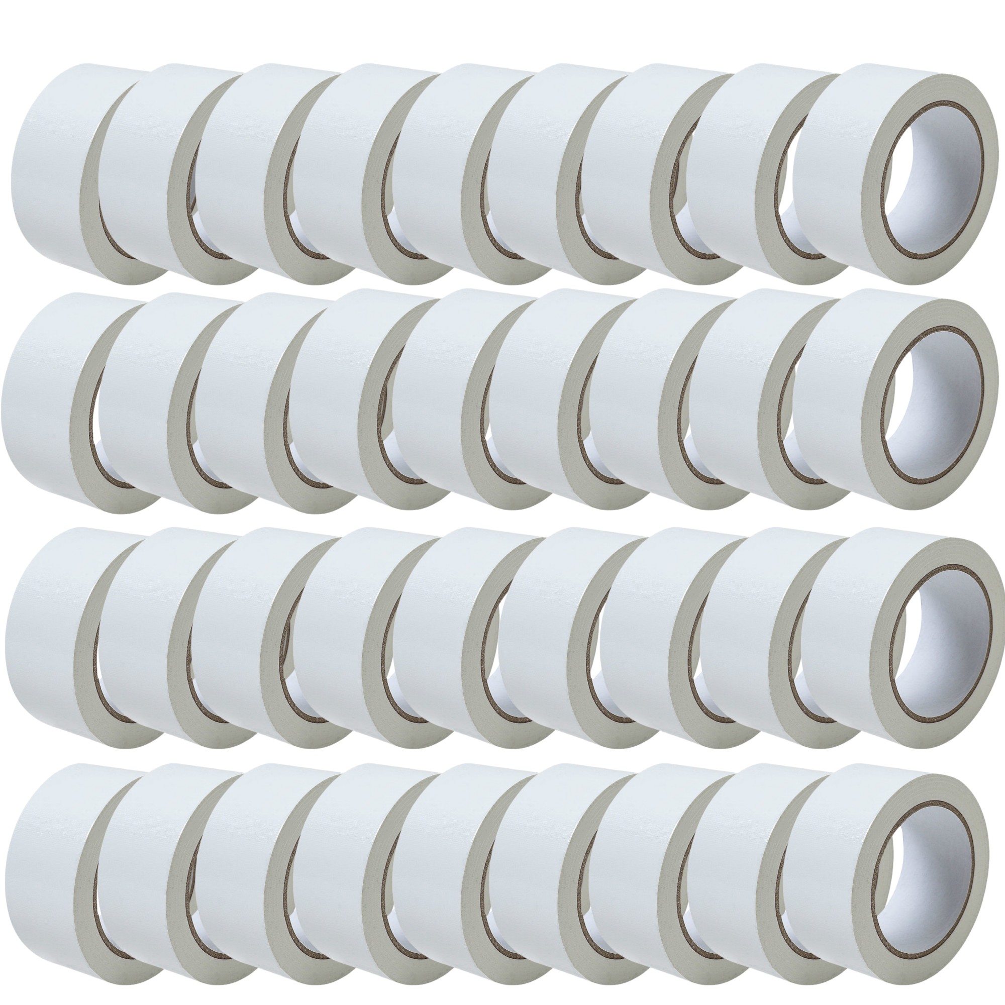 ✨TOATE PRODUSELE✨ - Set 36 Role Banda Adeziva, Low Noise, 5cmx66 m/Rola, Adeziv Acrilic, Ambalare Colete/Pachete, Alb