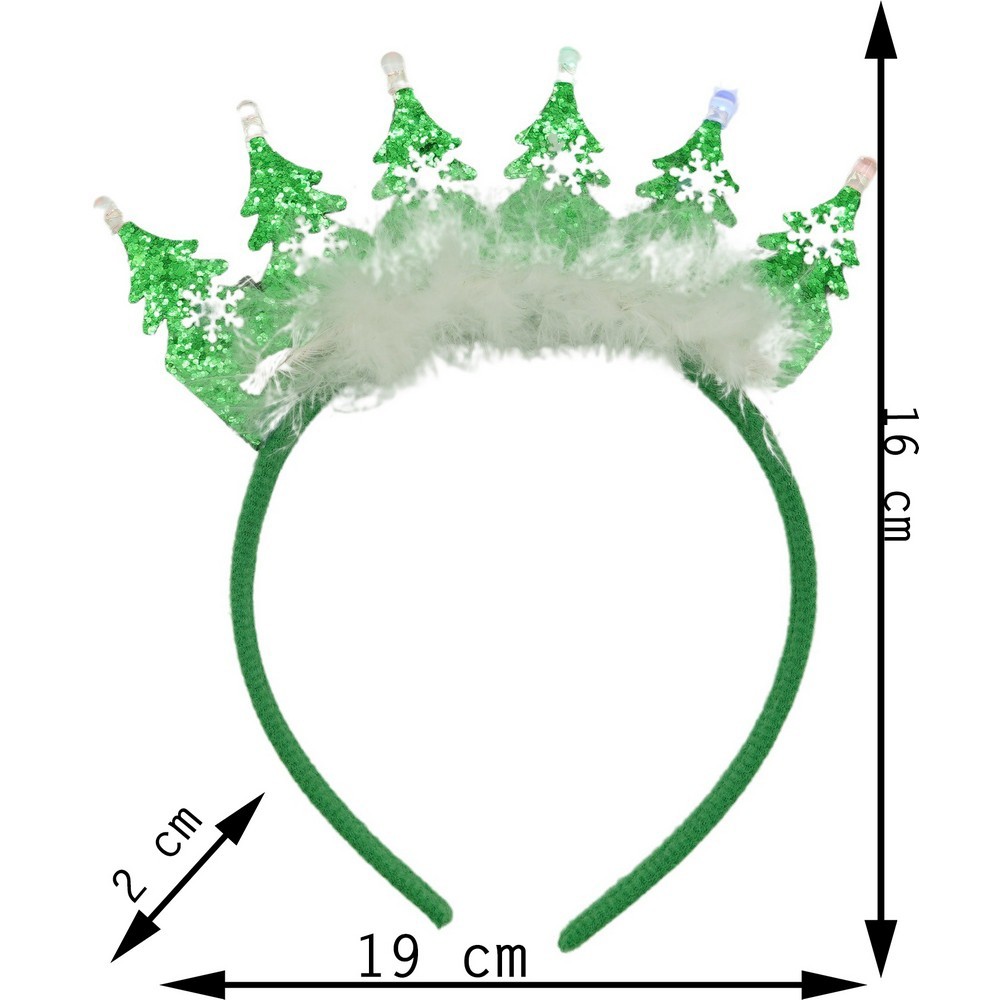 Bentita/cerc de Craciun, culoare verde, marime standard,  [11]