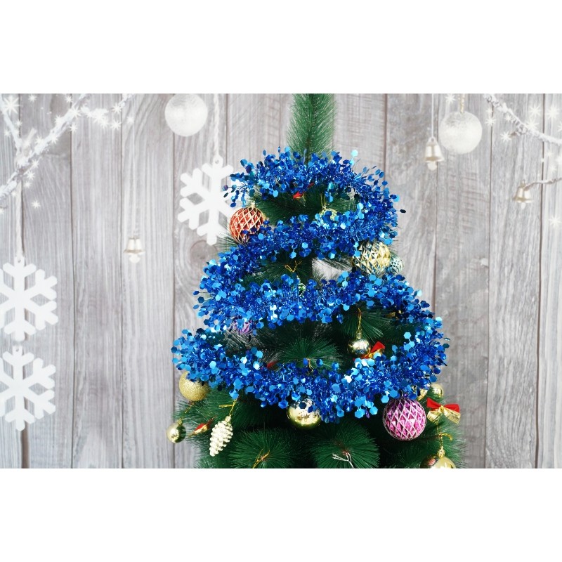 Beteala Craciun, , albastru, marimea: 2 m x 9 cm material:folie PVC, interior/exterior [13]