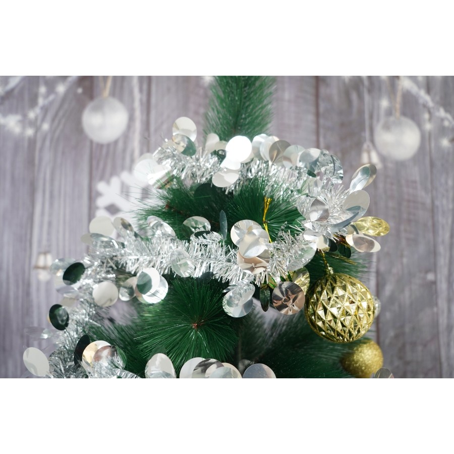 Beteala Craciun, , argintiu, marimea: 2 m x 11 cm material:folie PVC, interior/exterior [9]