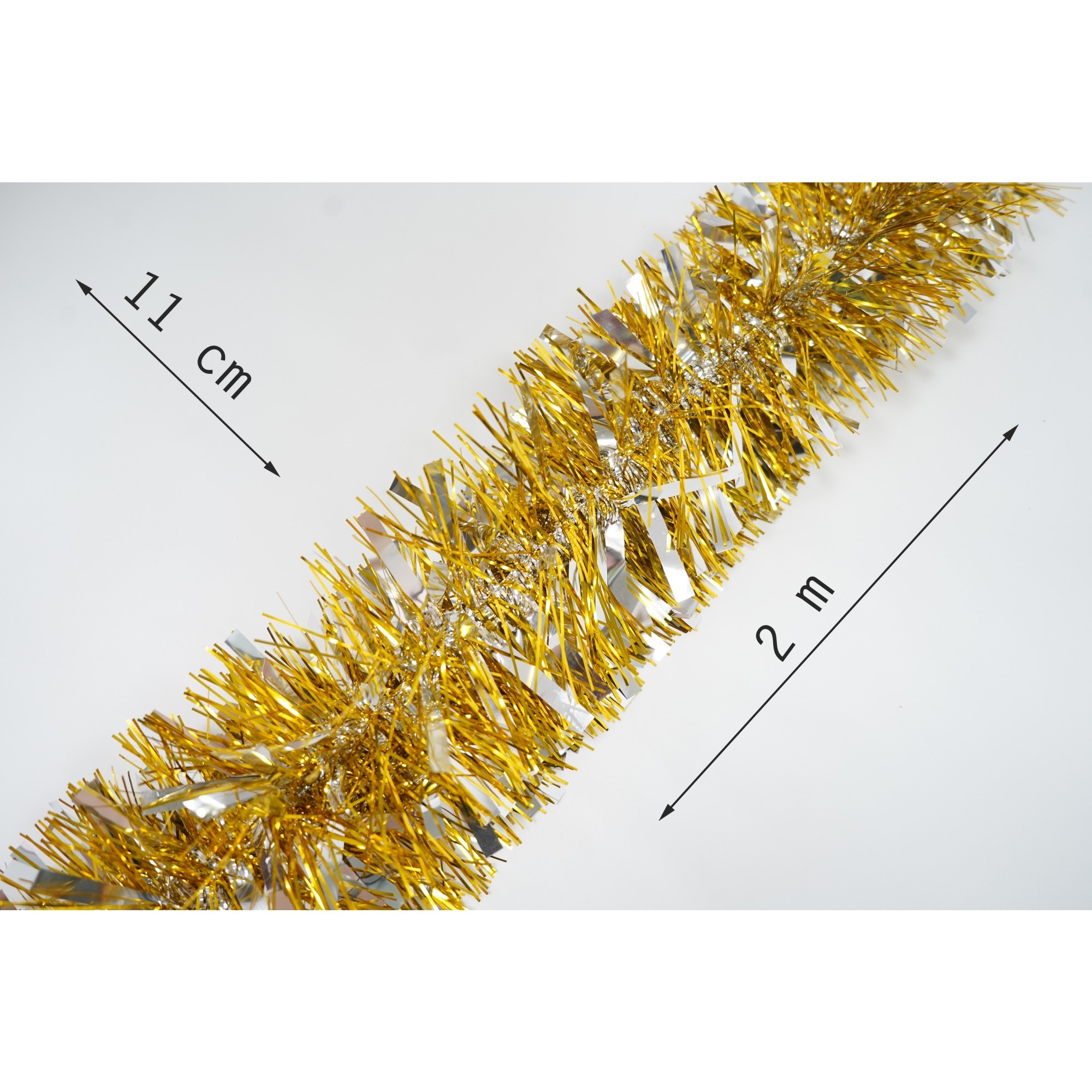 Beteala Craciun, , argintiu, marimea: 2 m x 11 cm material:folie PVC, interior/exterior [6]