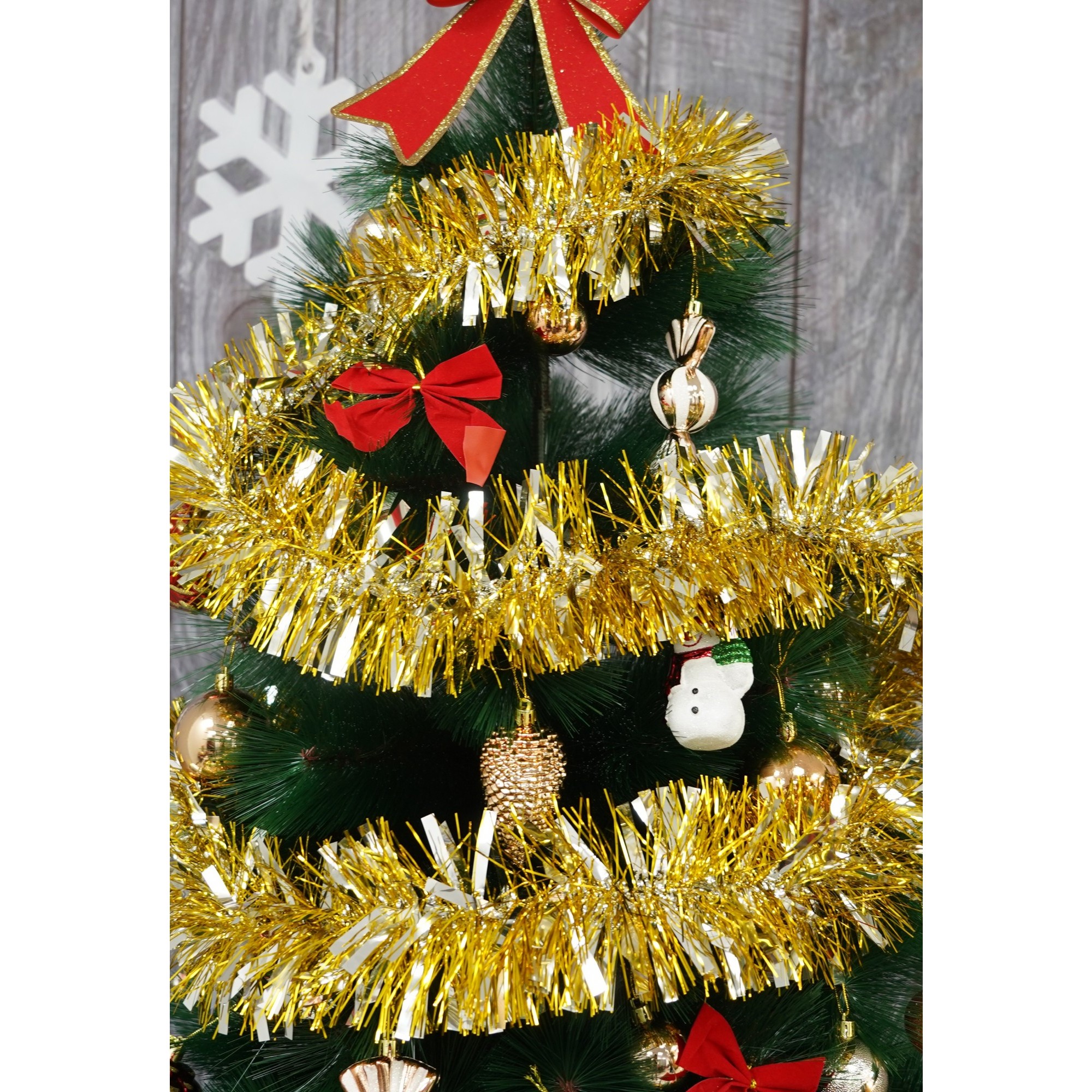 Beteala Craciun, , argintiu, marimea: 2 m x 11 cm material:folie PVC, interior/exterior [2]