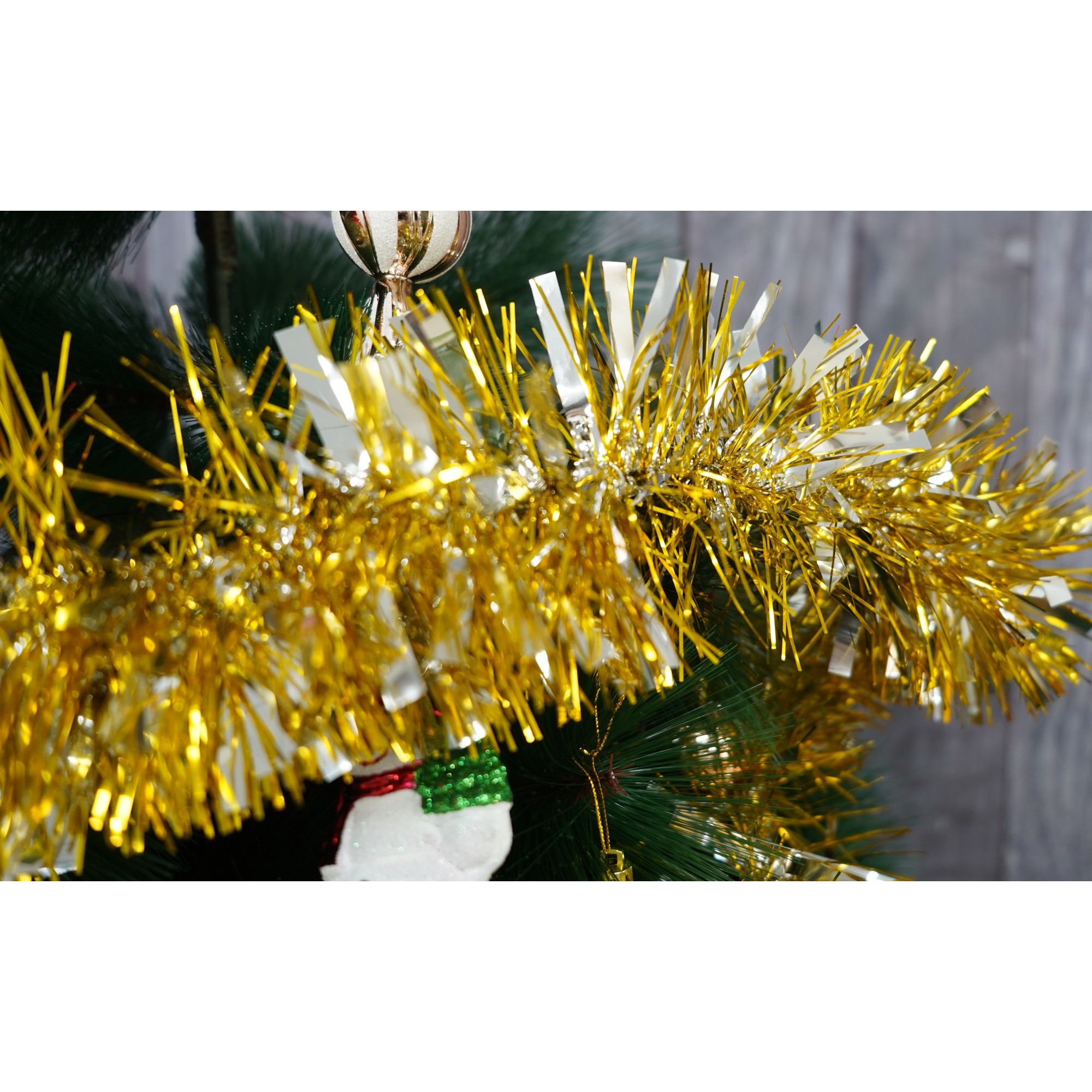 Beteala Craciun, , argintiu, marimea: 2 m x 11 cm material:folie PVC, interior/exterior [5]