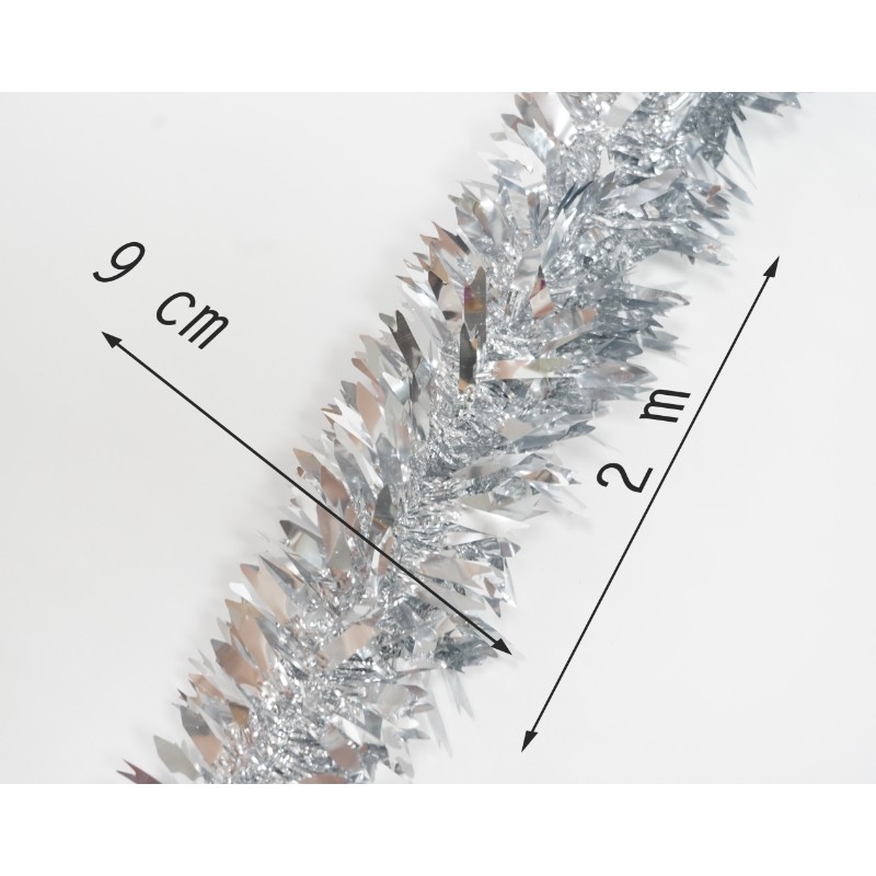 Beteala Craciun, , argintiu, marimea: 2 m x 6.5 cm material:folie PVC, interior/exterior [16]