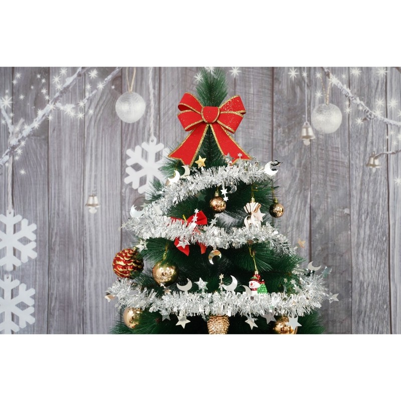 Beteala Craciun, , argintiu, marimea: 2 m x 9 cm x 5 cm material:folie PVC, interior/exterior [8]