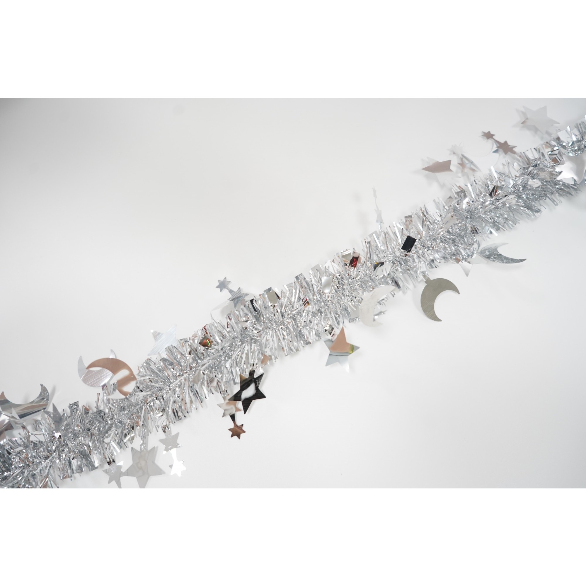 Beteala Craciun, , argintiu, marimea: 2 m x 9 cm x 5 cm material:folie PVC, interior/exterior [2]