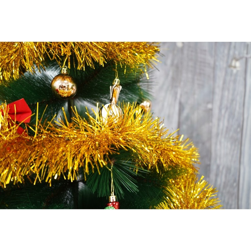 Beteala Craciun, , aur, marimea: 2 m x 11 cm material:folie PVC, interior/exterior [10]