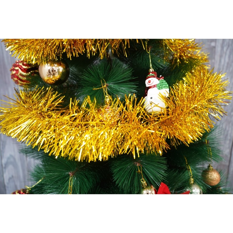 Beteala Craciun, , aur, marimea: 2 m x 11 cm material:folie PVC, interior/exterior [9]