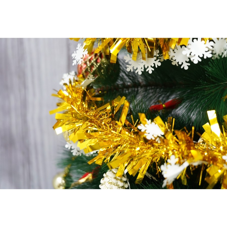 Beteala Craciun, , auriu, marimea: 2 m x 9 cm x 9 cm material:folie PVC, interior/exterior [9]