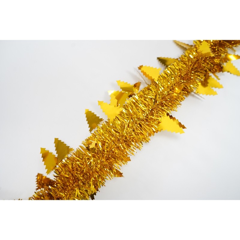 Beteala Craciun, , auriu, marimea: 2 m x 9 cm x 5 cm material:folie PVC, interior/exterior [7]