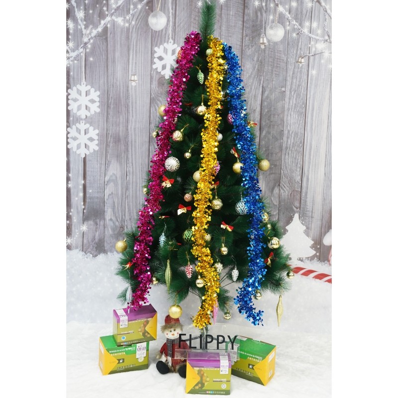 Beteala Craciun, , galben, marimea: 2 m x 9 cm material:folie PVC, interior/exterior [14]