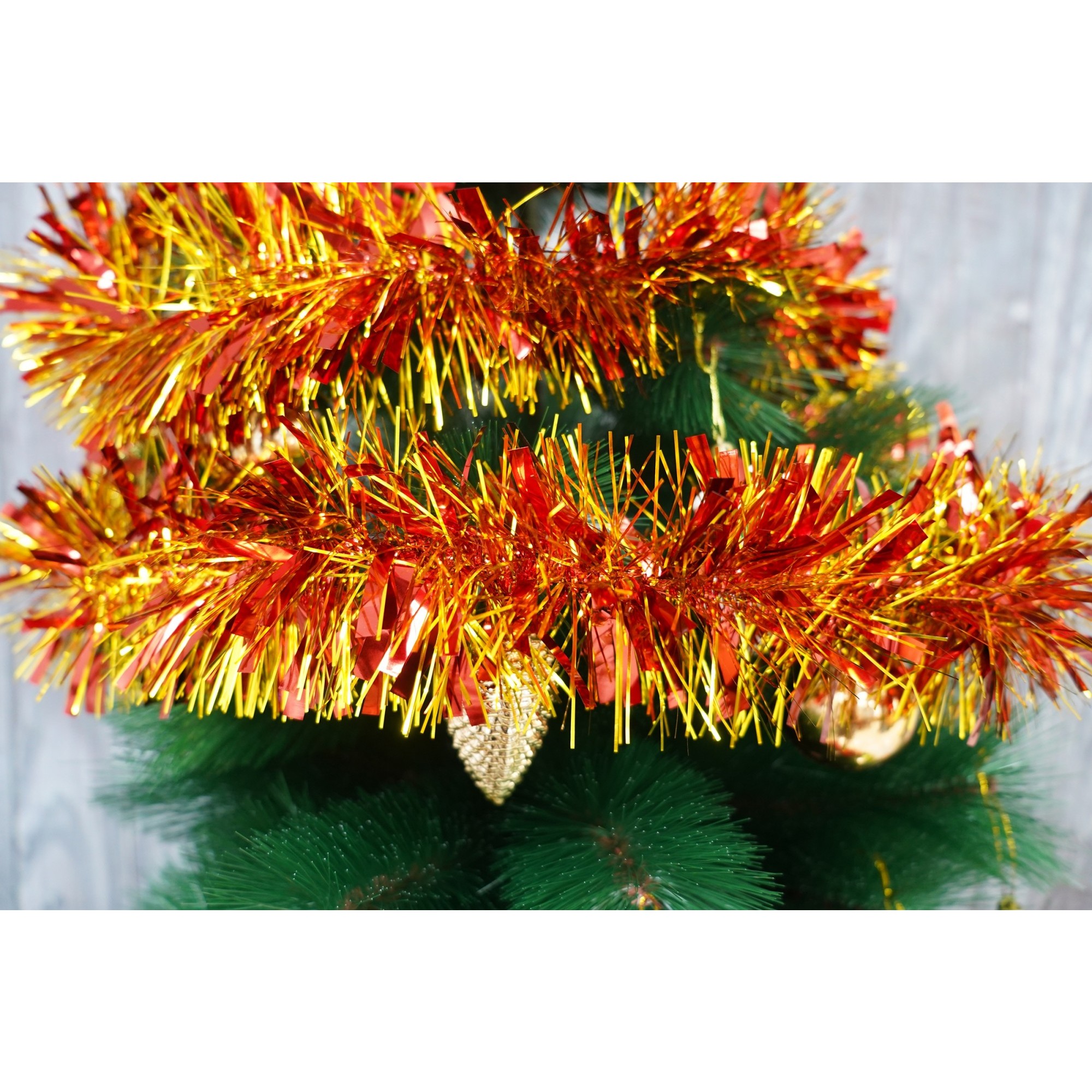 Beteala Craciun, , roșu, marimea: 2 m x 11 cm material:folie PVC, interior/exterior [4]