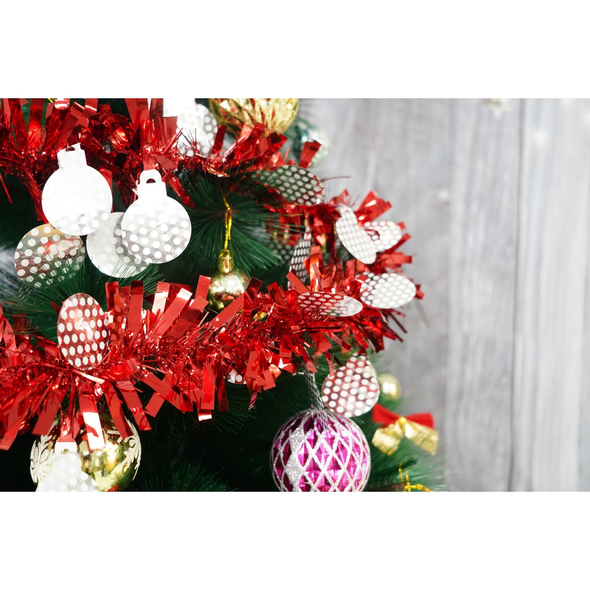 Beteala Craciun, , roșu, marimea: 2 m x 11 cm x 9 cm material:folie PVC, interior/exterior [3]