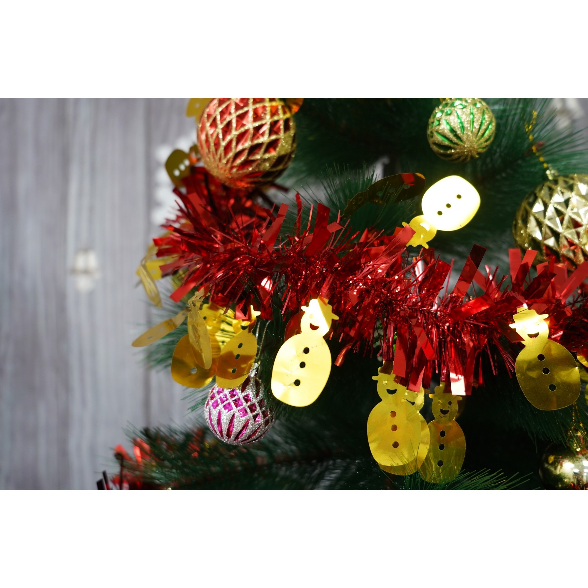 Beteala Craciun, , roșu, marimea: 2 m x 11 cm x 9 cm material:folie PVC, interior/exterior [3]