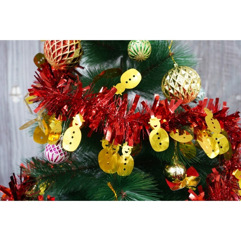 Beteala Craciun, , roșu, marimea: 2 m x 11 cm x 9 cm material:folie PVC, interior/exterior [7]