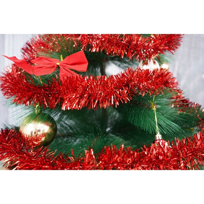 Beteala Craciun, , roșu, marimea: 2 m x 5 cm material:folie PVC, interior/exterior [9]