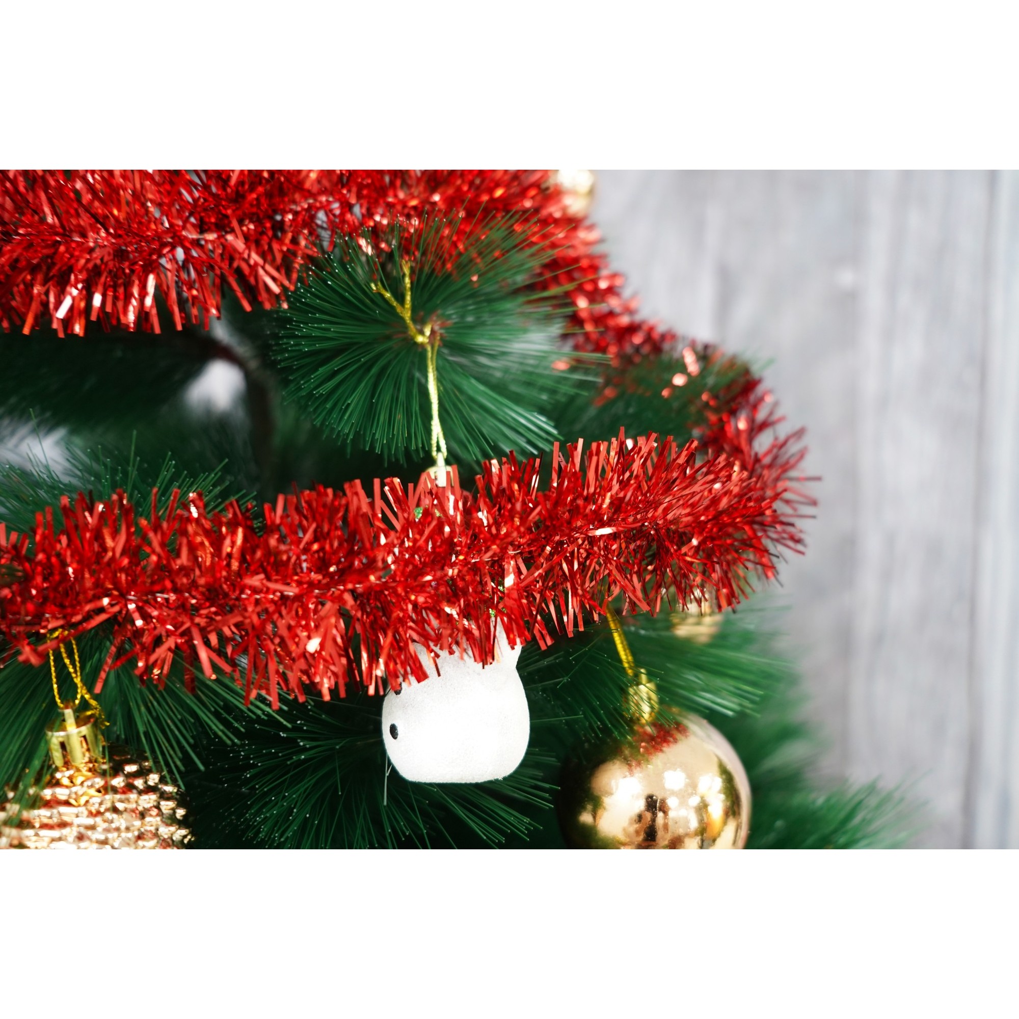 Beteala Craciun, , roșu, marimea: 2 m x 5 cm material:folie PVC, interior/exterior [4]