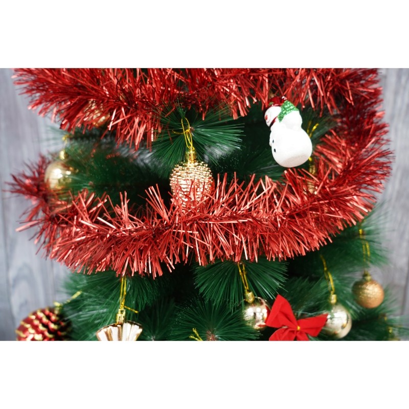 Beteala Craciun, , roșu, marimea: 2 m x 9 cm material:folie PVC, interior/exterio [9]